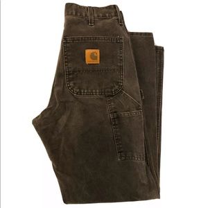 Carhartt B12 ONX Canvas Duck Work Pants 32x32 Faded Black.